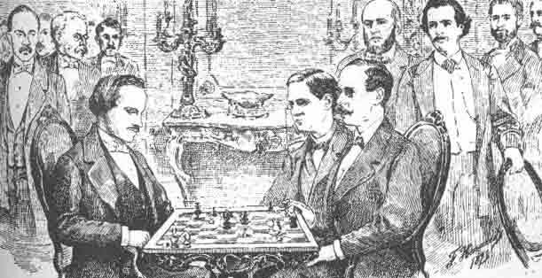 A Blindfold simulation by Morphy! Paul Morphy vs Paul Capdevielle - New  Orleans, 1864